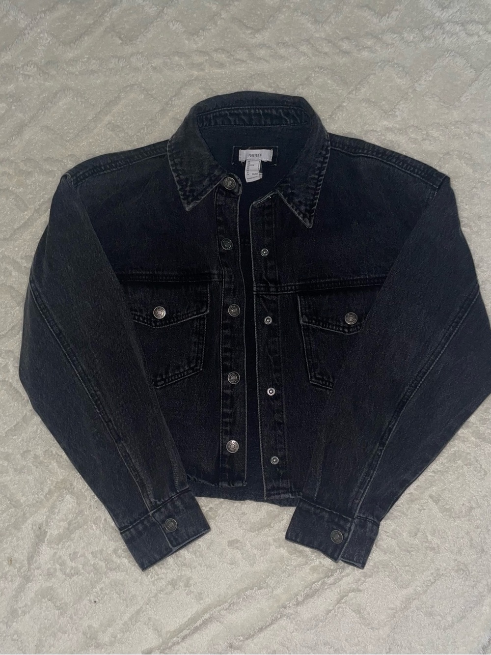 Women's Black Denim Jacket - Forever 21